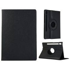 Samsung Galaxy Tab S10 FE Plus - Læder cover 360 grader roterbar - Sort