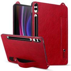 Samsung Galaxy Tab S11 Ultra - Slim læder cover med kickstand - Rød