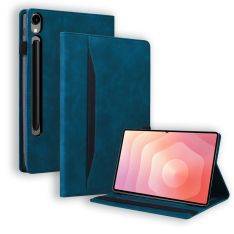 Samsung Galaxy Tab S11 Ultra - Læder cover med kortholdere - Blå
