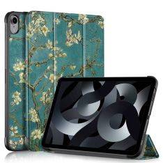 iPad 11 A16 (2025) / iPad 10.9 (2022) - Tri-Fold læder cover - Printet design - Blomst
