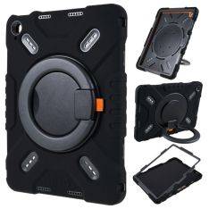 iPad 11 A16 (2025) / iPad 10.9 (2022) - PEPKOO shockproof 360 grader roterbar cover - Sort