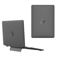 MacBook Air 13 M5/M4/M3/M2 (2026/2025/2024/2022) - Hard cover til front og bagside med Kickstand - Sort