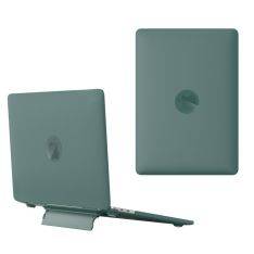 MacBook Air 13 M5/M4/M3/M2 (2026/2025/2024/2022) - Hard cover til front og bagside med Kickstand - Midnatsgrøn