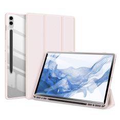 Samsung Galaxy Tab S9 FE Plus - DUX DUCIS Toby Tri-Fold læder cover - Pink