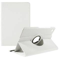 Samsung Galaxy Tab A9 Plus / Tab A11 Plus - Læder cover 360 grader roterbar - Hvid