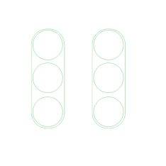 Samsung Galaxy A54 5G - Hærdet beskyttelsesglas til KAMERALINSE - 2 stk.