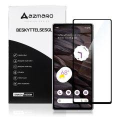 Google Pixel 7a - Azmaro Premium hærdet beskyttelsesglas - Komplet dækning