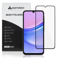 Samsung Galaxy A15 - Azmaro Premium hærdet beskyttelsesglas - Komplet dækning