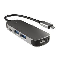 USB-C Hub med 4 porte - 1xUSB-C / 2xUSB-A / 1x HDMI til MacBook / Laptop