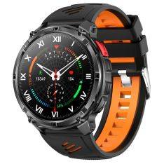 Aktiv Smartwatch - Vandtæt - Dansk sprog - opkald - iOS/Android - Orange/Sort