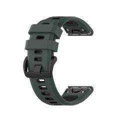 Garmin Fenix ​​5X GPS / Fenix ​​5X Plus/Fenix ​​3 - Silikone urrem 26 mm - Grøn/sort