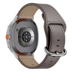 Samsung Galaxy Watch8 / Watch8 Classic - Ægte læder urrem - Mørk brun