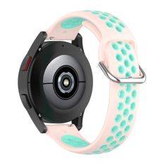 Samsung Galaxy Watch6 40/44mm / Watch6 Classic 43/47mm - Silikone urrem 20mm - Lys pink/teal