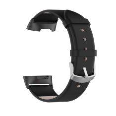 Fitbit Charge 5 - Ægte læder rem med Quick release - Sort