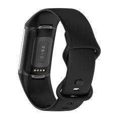Fitbit Charge 5 - Silikone rem 23mm - Str. L - Sort