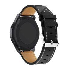 Samsung Galaxy Watch4 Classic 46mm/42mm/Galaxy Watch4 44mm/40mm - Classic læder rem 20mm - Sort