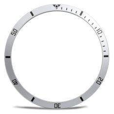 Samsung Galaxy Watch7/6/5/4 - 40mm - Selvklæbende metal urskive beskytter - Sølv