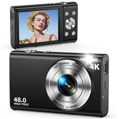 Digital Vlogging kamera 4K auto fokus / 16x Zoom - Sort
