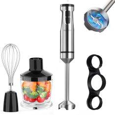 Swiss Haus stavblendersæt 1500W m/600ml chopper - Z. Glacier Collection - Sølv