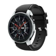 Samsung Galaxy Watch 46mm - Twill Silikone urrem - passer til håndled 140-215mm - Sort