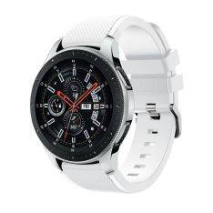 Samsung Galaxy Watch 46mm - Twill Silikone urrem - passer til håndled 140-215mm - Hvid
