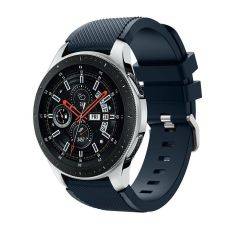 Samsung Galaxy Watch 46mm - Twill Silikone urrem - passer til håndled 140-215mm - Mørkeblå