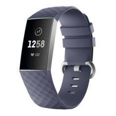 Fitbit Charge 3 / Charge 4 - Silikone urrem - Åndbar - Str- L - Lilla