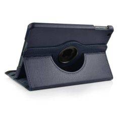 iPad mini 1/2/3 - 360 graders Roterende PU Læder Cover - Marineblå