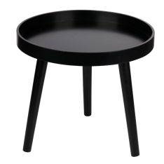 Arti Casa sidebord / hjørnebord ø40x36cm - Sort