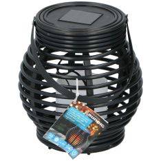 Grundig Solcelle Lanternelampe Ø15x16cm med flammeeffekt