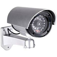 Grundig Dummy sikkerhedskamera m/ LED lys - Sølv