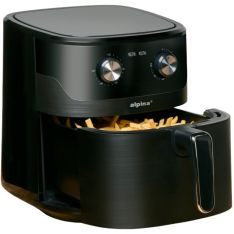 Alpina Airfryer XL 6L / 1600W - 80°C to 200°C - Sort
