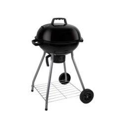 Alpina BBQ kuglegrill med låg og hjul Ø46x83cm - Sort