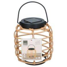 Arti Casa "Bamboo" LED solcellelampe Ø14xH22cm - Varm Hvid