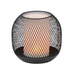 Arti Casa bordlampe med solceller Ø13 x 14 cm - Sort
