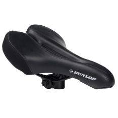 Dunlop ergonomisk cykelsadel med gel - Sort