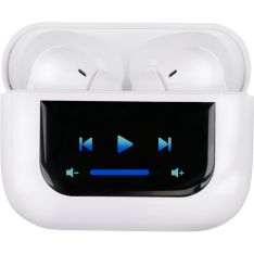 Grundig ANC Bluetooth Earbuds med LED display - Touch funktion & mikrofon - Hvid