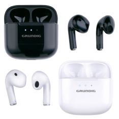 Grundig TWS Bluetooth earbuds med mikrofon - Ass. Hvid/sort