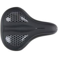 Dunlop cykelsadel med gel - Ergonomisk stødabsorberende comfort - Sort