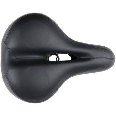 Dunlop cykelsadel - Ergonomisk design med Gel - reducerer vibrationer - Sort