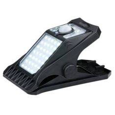 Grundig - LED solcellelampe med klemme - m/ sensor og automatisk lysfunktion