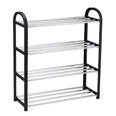Alpina skoreol med 4 hylder 50x18.5x57cm - Sort