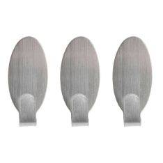 Royal kroge i stål - Selvklæbende - Sæt med 3 stk.