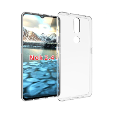 Nokia 2.4 - Shockproof gummi cover - Transparent
