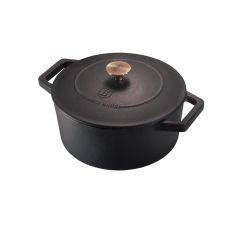 Berlinger Haus - Støbejernsgryde ø20 cm / 2.75L - El / Gas / Induktion - Black Rose Edition