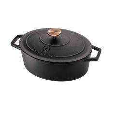 Berlinger Haus - Oval Støbejernsgryde ø32 cm - El / Gas / Induktion - Black Rose Edition