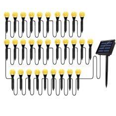 Ball Fairy Udendørs LED Lyskæde på spyd med SOLCELLER - 30 LED lys - Gul