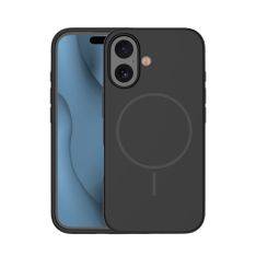 iPhone 17e / 16e - Silikone magnetisk cover - Magsafe kompatibel - Sort