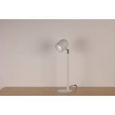 Klassisk & Minimalistisk Skrivebordslampe - Med Base - Hvid