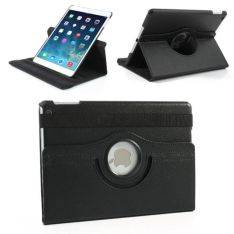 iPad Air 1 (iPad 5) - 360 Graders Roterbart Læder Etui - Sort